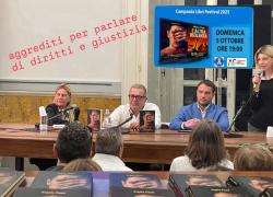 Presentazione libro dell'avvocato napoletano Angelo Pisani in difesa degli uomini vittime di violenza domestica interrotta da  "femministe"  