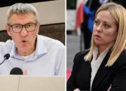 Meloni contro Landini, l’ennesimo show della vittima che non ha niente da dire e cerca il nemico