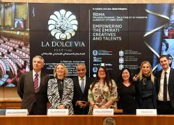 Roma, Festival La Dolce Via: inaugurata la collaborazione cinematografica Italia-Emirati, con Gabriele Mainetti Ambassador negli EAU
