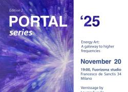 Lauma Survilo presenta Portal Series &lsquo;25, la seconda edizione delle mostra dedicata ai suoi dipinti energetici, presso FUORIZONA Studio