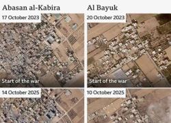 Gaza, fonti satellitari rivelano oltre 1500 edifici demoliti dall'Idf da inizio cessate il fuoco, quartieri distrutti ad Abasan e Al Bayuk