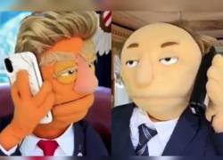 La parodia di Trump con Putin, tycoon: "Non rispetti la mia deadline per la fine della guerra in Ucraina? Inventati almeno che l'ha mangiata il cane", lo zar: "No" - VIDEO