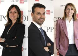 Gruppo 24 ORE, Paola Boromei COO e CHR, Alessandro Altei Legal & Compliance Director, Roberta Bazzo CFO