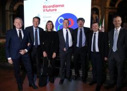 Confcommercio celebra gli 80 anni nel salone dei  Cinquecento di Palazzo Vecchio a Firenze