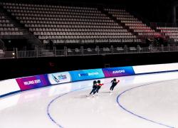 Fiera Milano apre la nuova pista di pattinaggio di velocità e completa il Milano Speed Skating Stadium per gli eventi dei Giochi Milano Cortina 2026