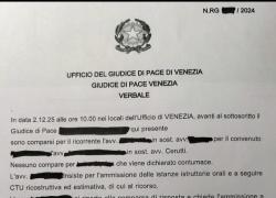Venezia, Giudice di Pace rinvia udienza di 5 anni dal 2025 al 2030 per "eccessivo carico di lavoro": "Troppi rinvii giuridici, non è giustizia ma agonia"