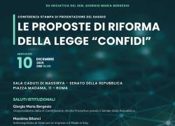 Conferenza stampa di presentazione del saggio LE PROPOSTE DI RIFORMA DELLA LEGGE “CONFIDI” 