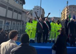 Riaperto il Ponte dell’Industria a Roma, restaurato da Anas e intitolato a San Francesco d’Assisi, installata una statua bronzea in suo onore