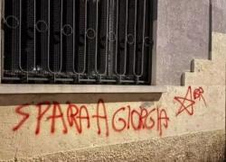 Busto Arsizio, nuova scritta &ldquo;Spara a Giorgia&rdquo; firmata Br apparsa su muri esterni di sede Lega, Fontana: &ldquo;Inaccettabile e pericolosa&rdquo;