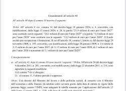 Manovra 2026, maxi emendamento: pensioni, aiuti alle imprese, Tfr, crediti d'imposta e Zes, le novit&agrave; principali - IL TESTO COMPLETO - PDF