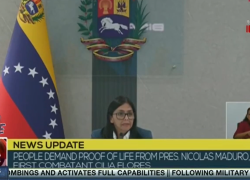 Raid Usa in Venezuela, vice Rodr&iacute;guez alla Nazione: "C'&egrave; un solo Presidente ed &egrave; Maduro, contro di noi attacco su chiaro modello sionista" - VIDEO