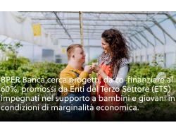 BPER Bene Comune, 5 progetti sociali finanziati con il 40% di crowdfunding e il 60% di cofinanziamento bancario