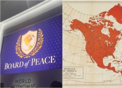 La geografia semantica del logo 'Board of Peace', tra storpiatura del simbolo Onu e riferimenti impliciti alla mappa del 'Technate of America'