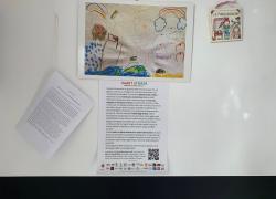 Capaccio Paestum, la mostra "HeArt of Gaza" nata da attivista Mohammed Timraz porta in Cilento i disegni dei bambini palestinesi
