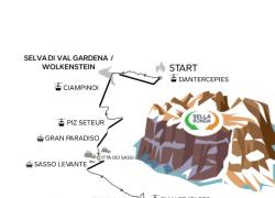 La Fiamma Olimpica arriva nelle Dolomiti e attraversa Val Gardena e Val di Fassa con 100 tedofori per la 52&deg;tappa