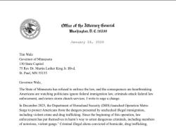 Omicidio Minneapolis, procuratrice Bondi chiede a governatore Walz di consentire "accesso federale" a liste elettorali dello Stato dem - DOCUMENTO