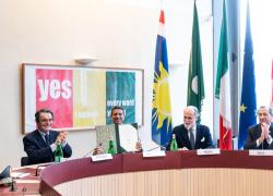 RAI, posata la prima pietra del nuovo centro produzione a Milano; &euro;120 milioni investiti da Fondazione Fiera Milano