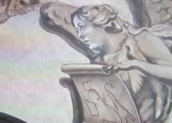 Basilica di San Lorenzo in Lucina a Roma, volto di Giorgia Meloni su un affresco dopo restauro, lei: "Non somiglio a un angelo" - VIDEO