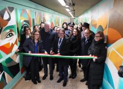 Inaugurato "Trame di Futuro", il progetto di arte pubblica per la riqualificazione della stazione Milano-Rogoredo, promosso da Saipem