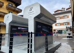 Gruppo FS, installata &ldquo;Pensiero Binario&rdquo; a Cortina d&rsquo;Ampezzo; l&rsquo;opera di Iacchetti e Madonini rimarr&agrave; esposta dal 6 al 22 febbraio