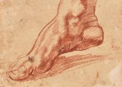 Il disegno preparatorio del piede della Sibilla Libica di Michelangelo Buonarroti all'asta da Christie's  venduto a $27,2 mln