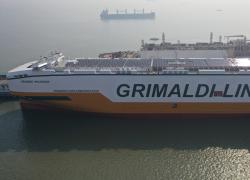 Al Gruppo Grimaldi consegnata l'ottava car carrier ammonia ready "Grande Michigan"; tra pochi giorni il viaggio inaugurale da Taicang (Cina) 