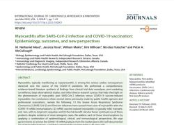 Vaccino Covid &ldquo;causa effetti avversi come miocardite soprattutto nei maschi under 40, ritirare siero dal mercato&rdquo; - lo STUDIO Usa