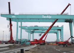 TerAlp (FS Logistix), completa il montaggio delle prime tre gru elettriche nel terminal intermodale da &euro;120 mln a Milano Smistamento