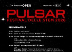iliad e Open presentano "PULSAR - Festival delle STEM 2026", tra gli ospiti il ministro Anna Maria Bernini e Ditonellapiaga