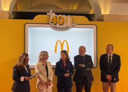 McDonald's Italia, generati &euro;29 mld di valore condiviso e &euro;10 mld di gettito fiscale; &euro;300 mln da investire nelle attivit&agrave;