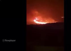 Incendio a Tivoli, in fiamme nella notte la riserva naturale del monte Catillo VIDEO