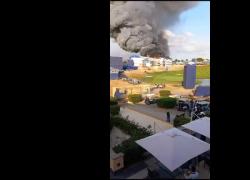 Incendio a Guidonia, a fuoco il Marco Simone Golf Club dove si è tenuta la Ryder Cup, rallentamenti sul Gra - VIDEO