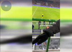 Bonucci lite in Supercoppa: schiaffo al segretario dell'Inter. Il VIDEO
