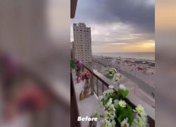 Gaza prima e dopo l'attacco di Hamas del 7 ottobre: la strada sul lungomare trasformata in una immensa distesa di sabbia - VIDEO