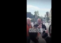 Nizza, ebreo simula aggressione antisemita e finge di essere colpito da manifestanti pro-Pal dopo una discussione - VIDEO VIRALE