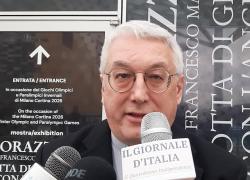 Monsignor Luca Bressan alla presentazione della mostra "La  lotta di Giacobbe con l'Angelo": "Le Olimpiadi sostengono un messaggio di pace"