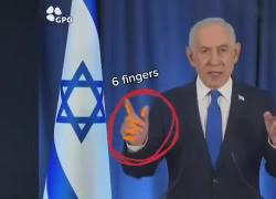 "Netanyahu con 6 dita durante conferenza su Iran, premier morto o gravemente ferito, Israele usa AI per mostrarlo"  - VIDEO