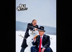Incontro Trump-Putin, il VIDEO AI: il tycoon e lo zar ridono e scherzano, mentre Zelensky e Von der Leyen li spiano e piangono