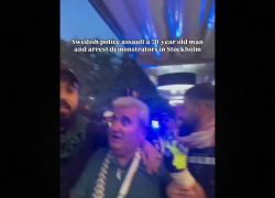 Stoccolma, polizia reprime manifestazione pacifica pro Palestina contro attentato Idf ai giornalisti di Al Jazeera - VIDEO