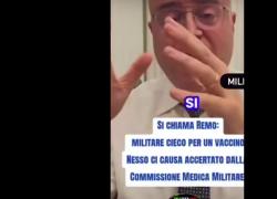 Soldato cieco post vaccino Covid, il racconto dell'avv Ottaviano sugli effetti avversi di Remo Esposto dopo inoculazione  - VIDEO