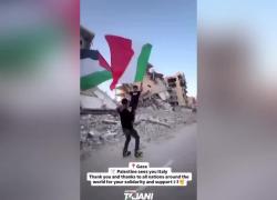 Tajani posta VIDEO virale della bandiera italiana sventolata a Gaza: "Riconoscenza verso il governo", ma è per manifestazioni pro-Palestina
