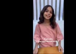 Gaza, Renad Atallah, bambina chef di 11 anni cucina fuori da una tenda a Deir al-Balah con un fornello da campo - VIDEO