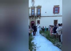 Matrimonio Cecilia Rodriguez e Ignazio Moser nel blindatissimo borgo medievale di Artimino a Prato - VIDEO