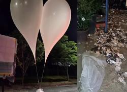 Corea del Nord, palloncini di feci e spazzatura lanciati contro il Sud per i volantini anti-Pyongyang degli attivisti di Seul - VIDEO