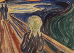 "Urlo": la potenza del celebre dipinto di Munch perde i colori