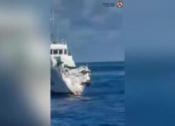 Scontro tra 2 navi cinesi, Marina Militare impatta contro Guardia Costiera mentre inseguiva motovedetta filippina a Bajo de Masinloc – VIDEO
