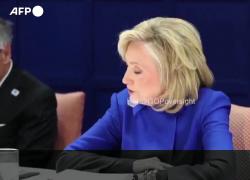 Epstein files, Hillary Clinton scappa dall'audizione dopo pubblicazione foto del suo intervento: "Per me &egrave; finita" - VIDEO