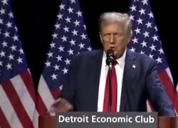 Trump la spara contro la Russia: "Nessuna difesa contro aggressioni di Mosca ai Paesi che non versano il 2% del Pil alla Nato", la virata al Detroit Economic Club – VIDEO