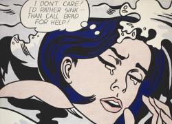 Donne in situazioni tragiche nella pittura degli anni '60: il capolavoro "Drowning Girl"