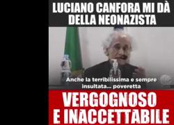 Scontro Canfora Meloni: "Lei? Neonazista nell’animo". Ma la leader di Fratelli d'Italia non ci sta. Il VIDEO